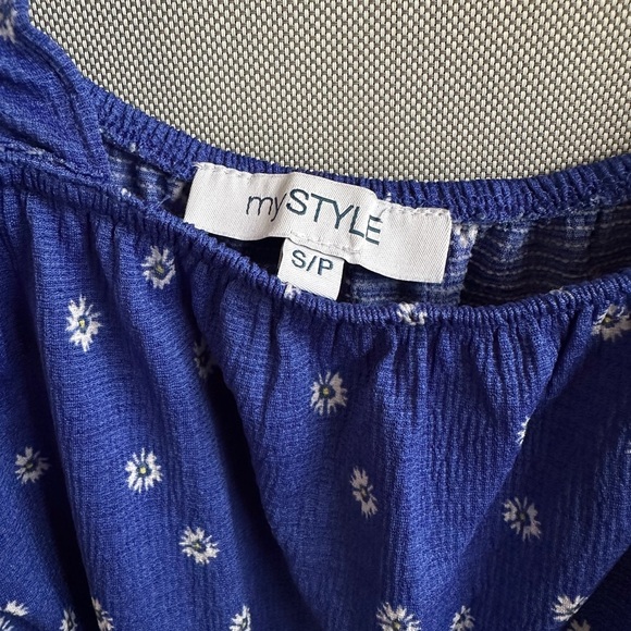 MyStyle | Blue Floral Print MIni Dress - Picture 4 of 6